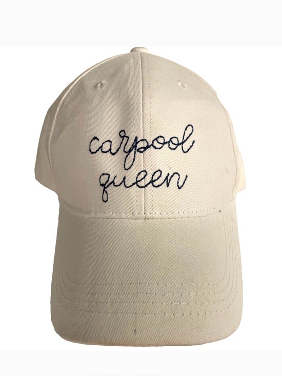 Ever Ellis Accessories - Ever Ellis Carpool Queen White Embroidered Baseball Cap